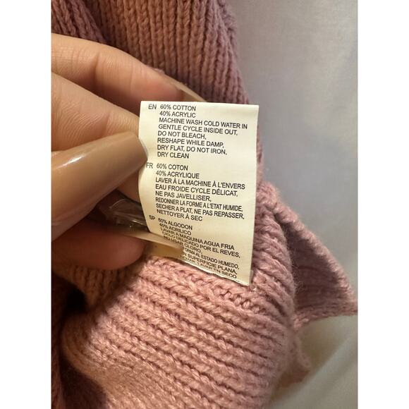 RD Style Oversized Button-Front Cardigan – Soft Pink – Size M - P2P 28” - Picture 3 of 8